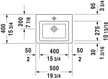 Duravit 2nd Floor Above Counter Basin Art. 079050