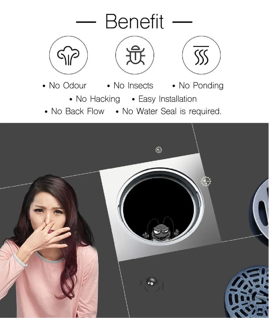 MAGdrain Eco Elite Floor Drain Art. MDECOP01Q50-B 100 x 100mm