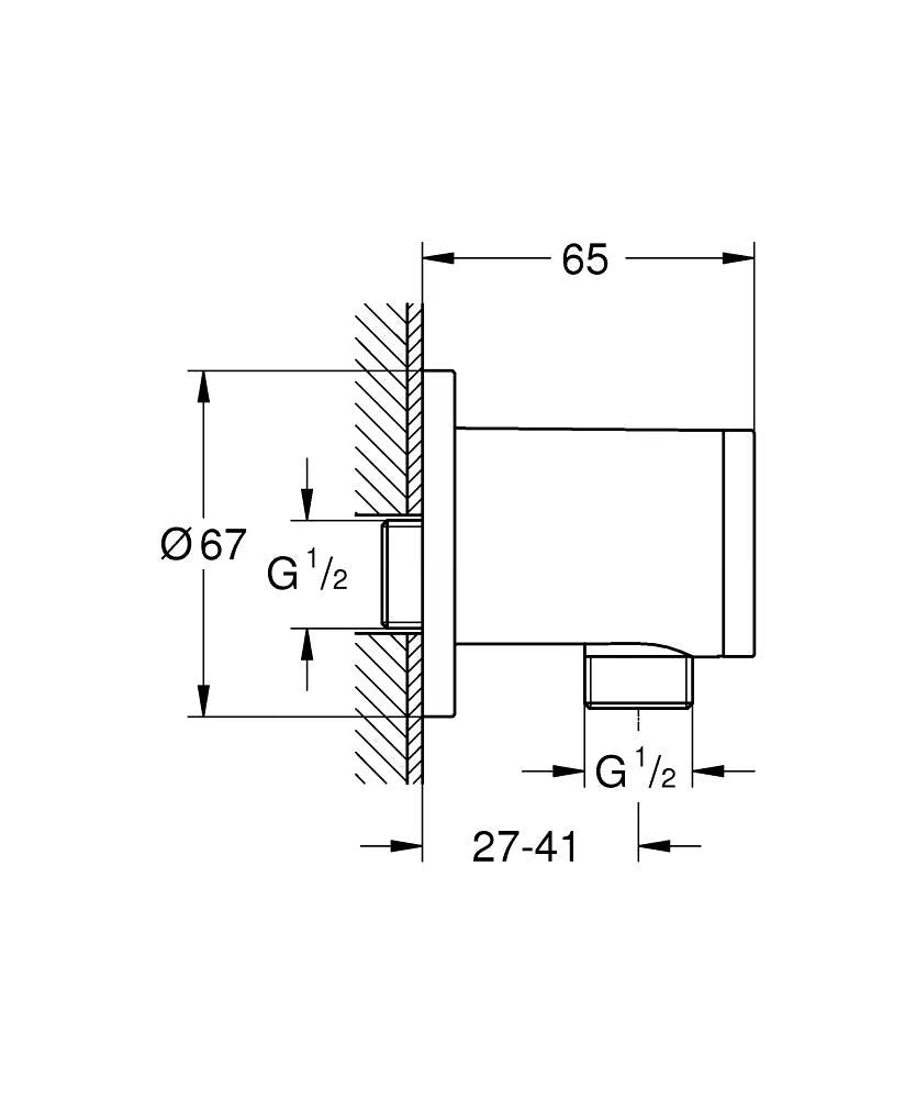 Grohe Relexa Shower Outlet Elbow Art. 28671001