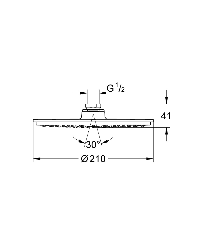 Grohe Rainshower Cosmopolitan 210 Overhead Shower Art. 28368000