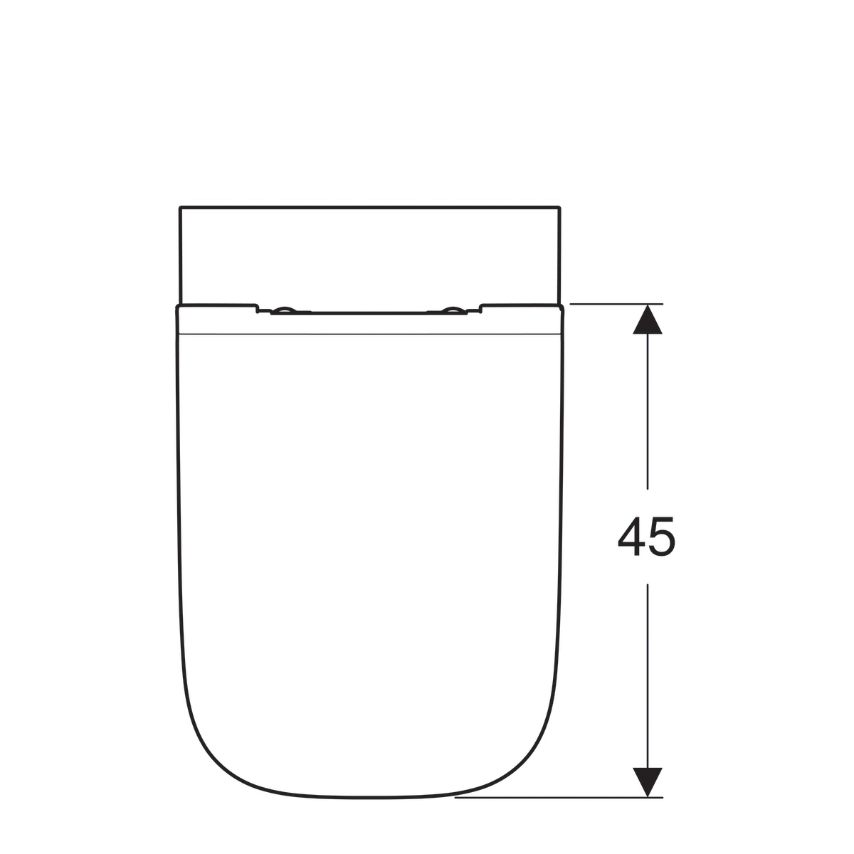 Geberit Smyle Square Wall Hung WC (RIM-FREE) Art. 500.683.01.1