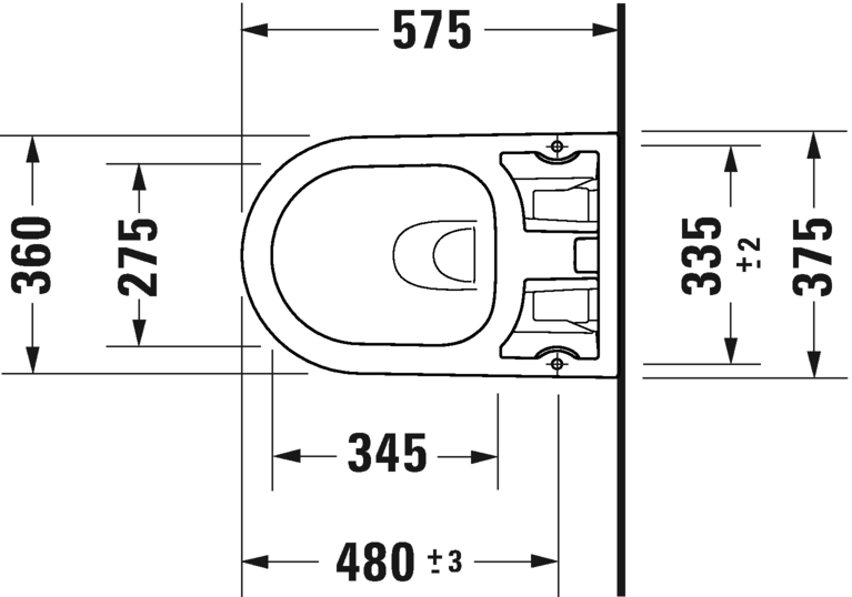 *HygieneGlaze* Duravit ME by Starck SensoWash F+ Wall Hung WC Art. 251009 2000 + 612000012400323+ 1007440000