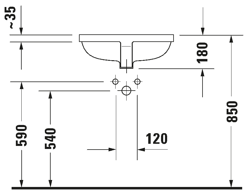 Duravit Starck 3 Under Counter Basin Art. 030549