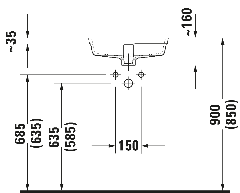 Duravit Vero Under Counter Basin Art. 033043