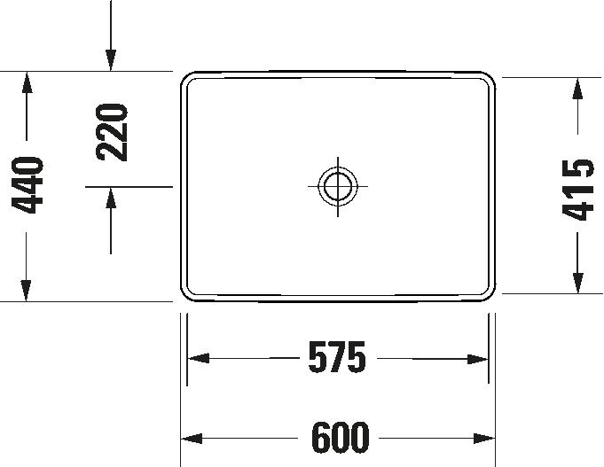Duravit D-Neo Built-In Basin Art. 0358600079