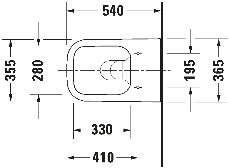 *HygieneGlaze* Duravit Happy D.2 Wall WC Art. 222209 2000 + 0064590000
