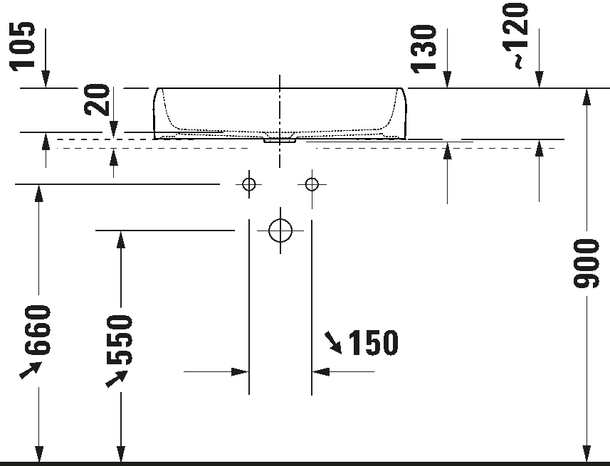 *DESIGNER OF PORSCHE DESIGN* Duravit Qatego Above Counter Basin Art. 2383602079