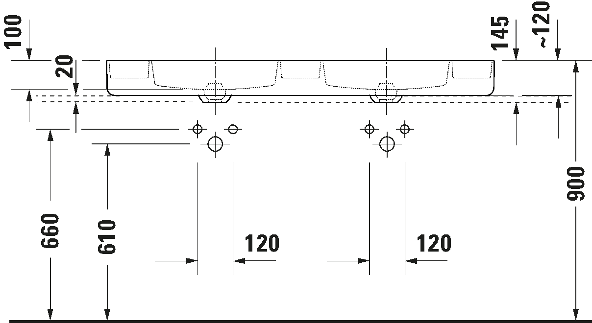 Duravit BENTO STARCK BOX Above Counter Basin Art. 2660133272