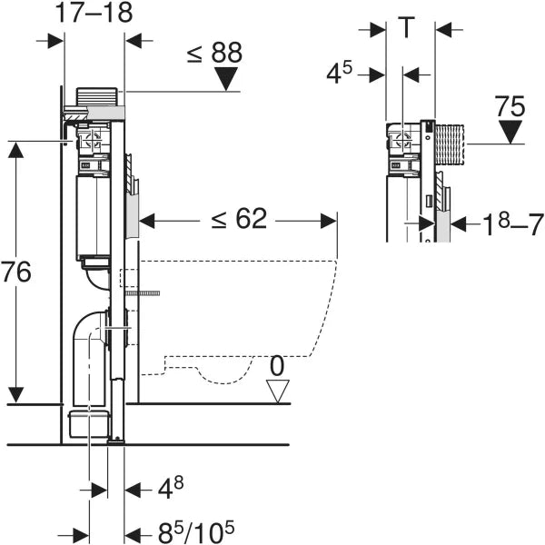 Geberit Duofix Alpha Concealed Cistern Art. 224.099.00.1