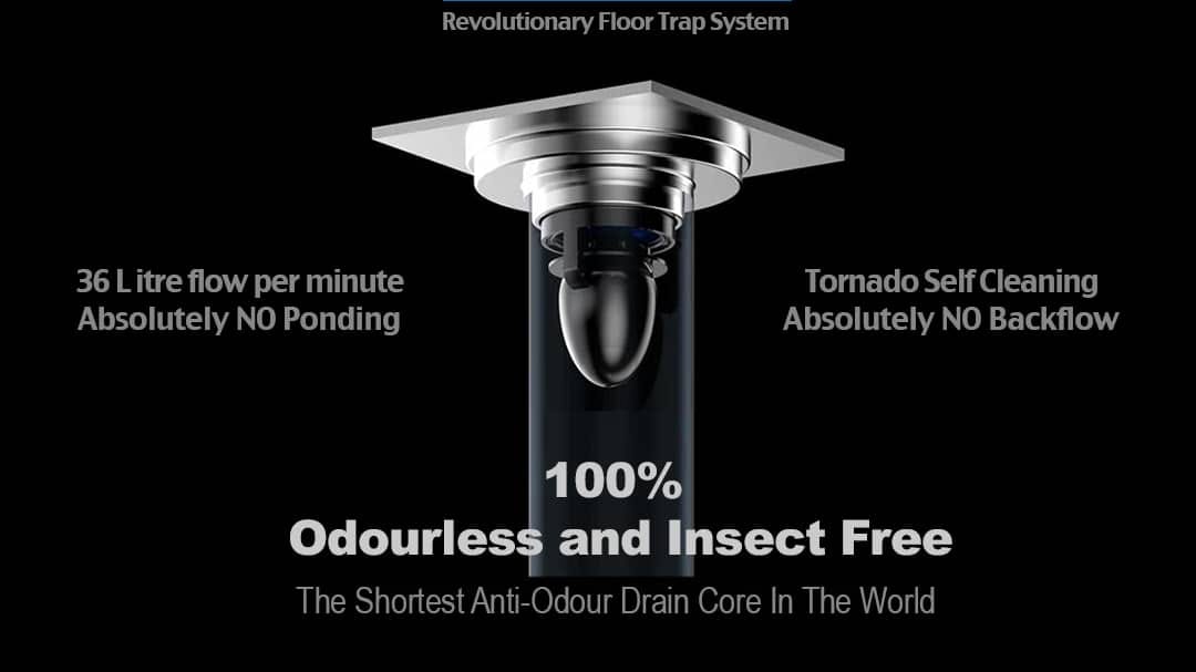 MAGdrain Eco Elite Floor Drain Art. MDECOP01Q50-B 100 x 100mm