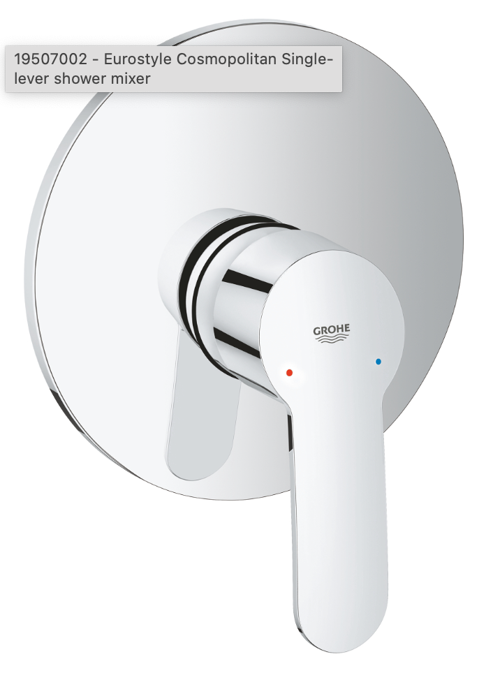 Grohe Eurostyle Single Lever Shower Mixer Trim Art. 19507002 + Art. 33966000