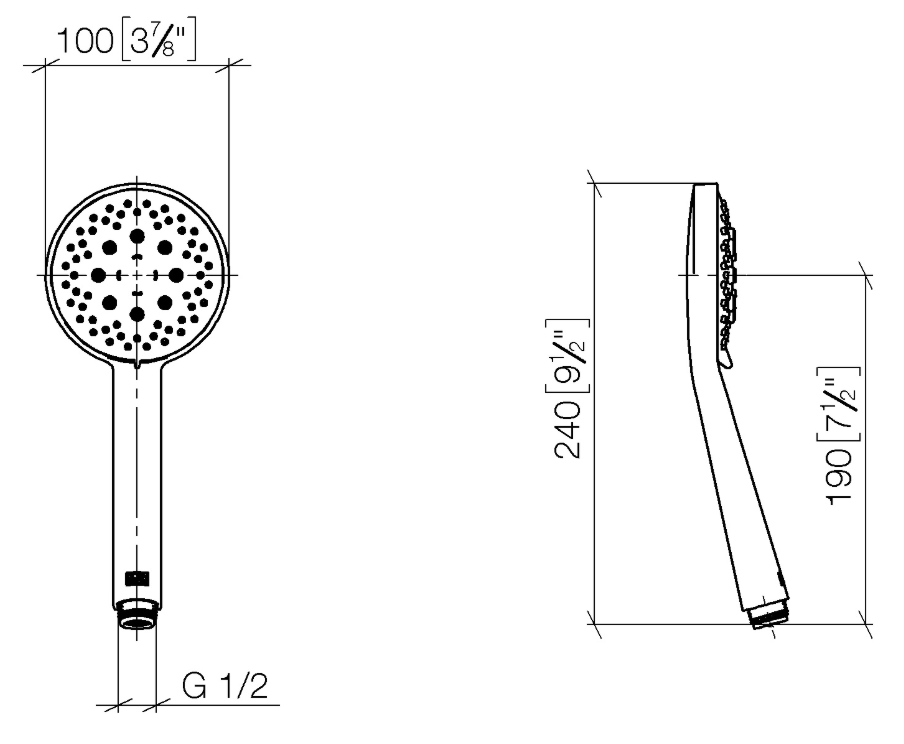 Dornbracht Shower Set Art. 26413979-00 + 28018979-00