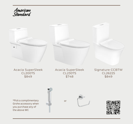 *BUNDLE SALE* American Standard Acacia/ Signature Floor Standing WC