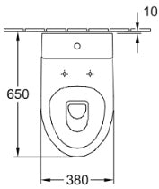 Villeroy & Boch "TUBE" Close Coupled WC Art. 56361001 + 5736R101 + 9M20C101