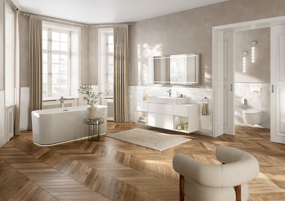 Villeroy & Boch Finion Freestanding Bathtub UBQ177FIN7A100V401 1700 x 700mm (Showroom Display Set)