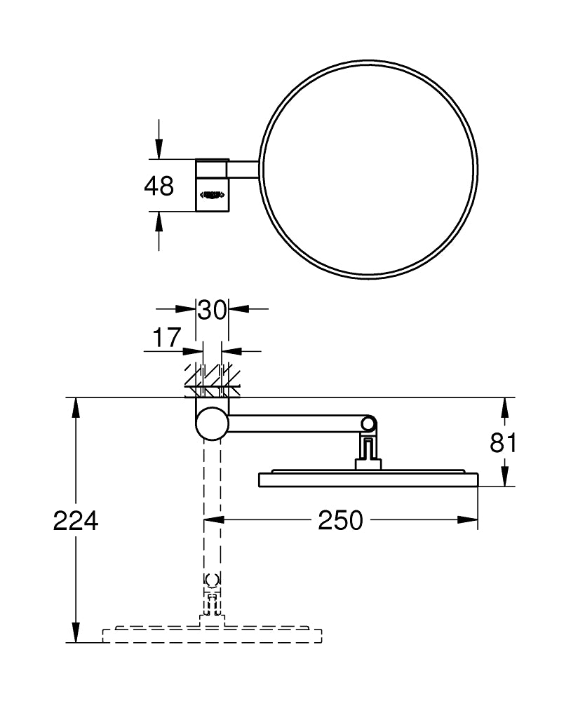 Grohe Selection Shaving Mirror Art. 41077000