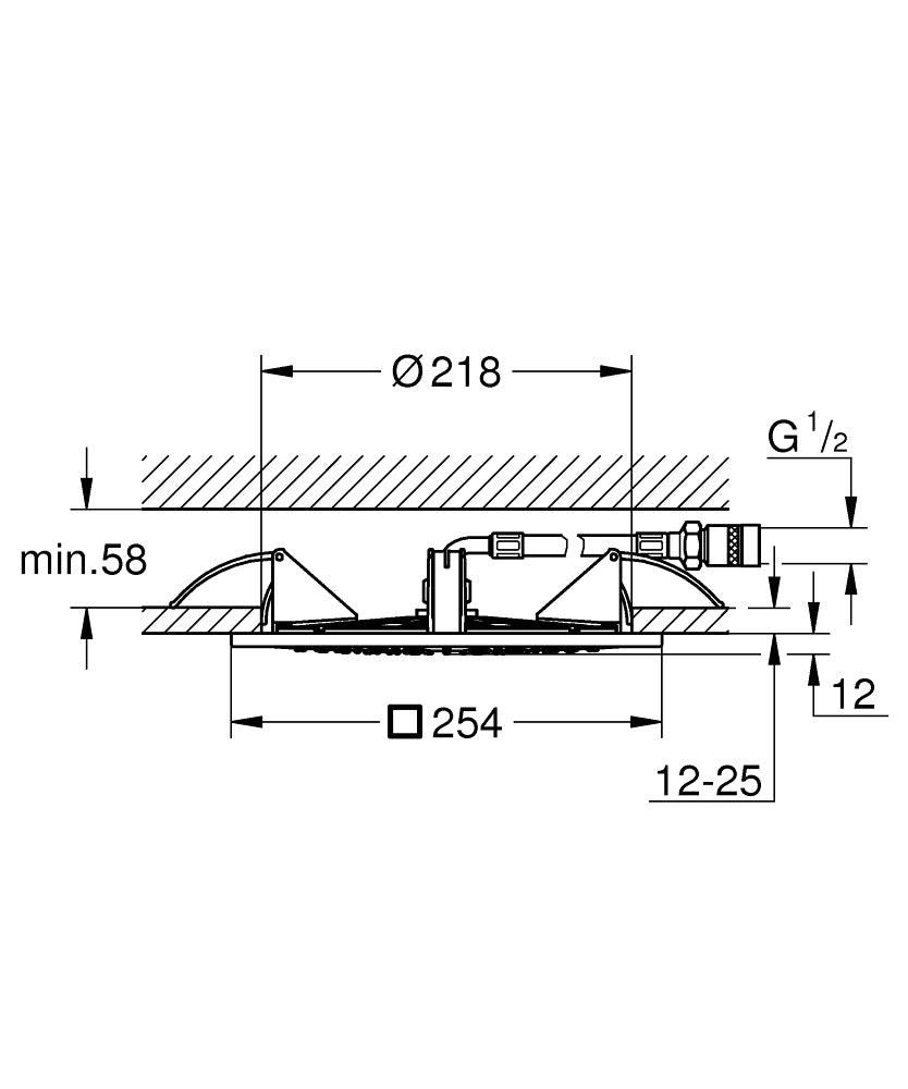 Grohe F-Series 10" Overhead Shower Art. 27467000