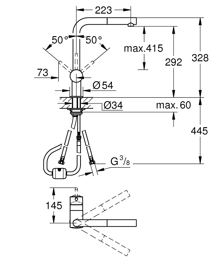 Grohe Minta Sink Mixer Art. 32321002