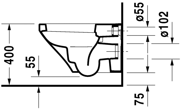 Duravit Durastyle Wall Hung WC Art. 255209 + 006379