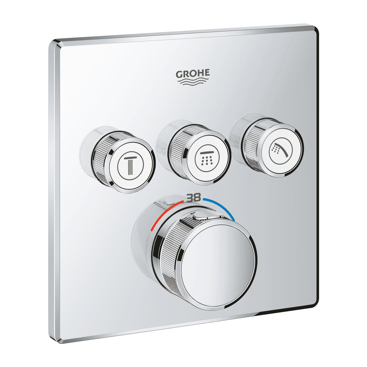 Grohe Grotherm Smart Control Thermostat Mixer 3 Valves Art. 29126000 + Art. 35600000