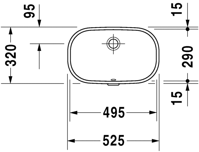 Duravit D-Code Under Counter Basin Art. 033849