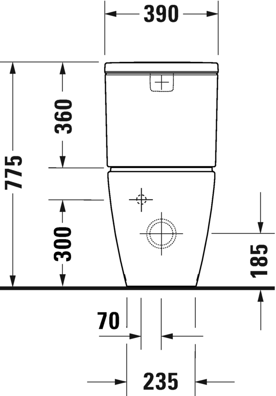 *HygieneGlaze* Duravit D-Neo "Rimless" Close Coupled WC Art. 200209 2000 + 0944100085 + 002169