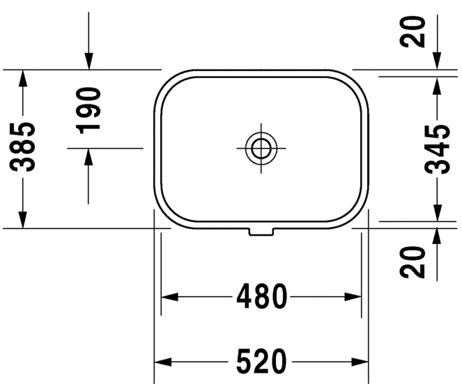 Duravit Happy D2 Under Counter Basin Art. 045748