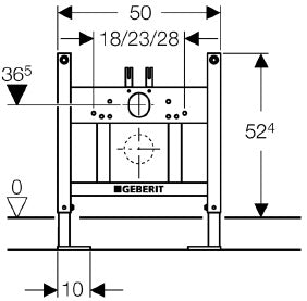 Geberit Chair Bracket Art. 224.065.00.1
