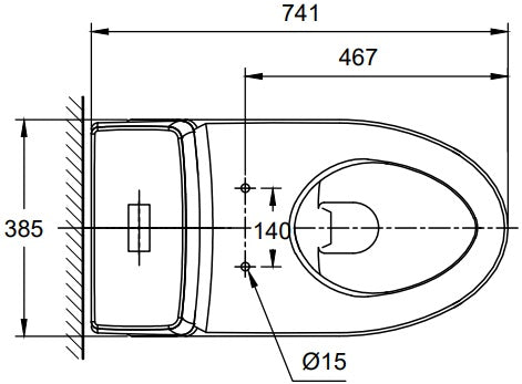 American Standard Acacia SupaSleek Close Couplied Toilet CL23075-6DASGCBT