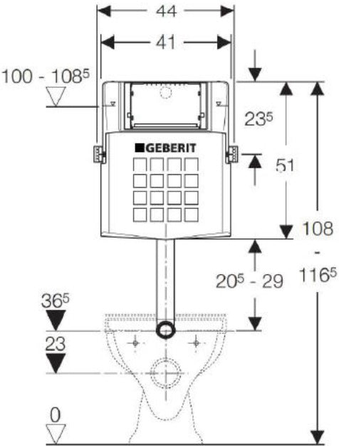 Geberit Sigma Concealed Cistern Art. 224.326.00.1