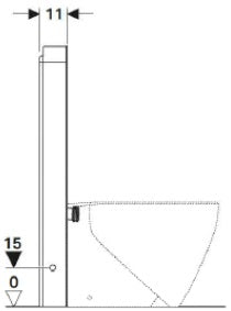 *BUNDLE SALE* Geberit Monolith Puro (White) Art. 131.172.SF.1+ Geberit iCon Floor Standing WC Art. 21402000