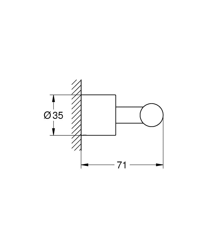 Grohe Atrio Robe Hook Art. 40312003