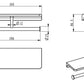 AVA Double Paper Holder with Ledge