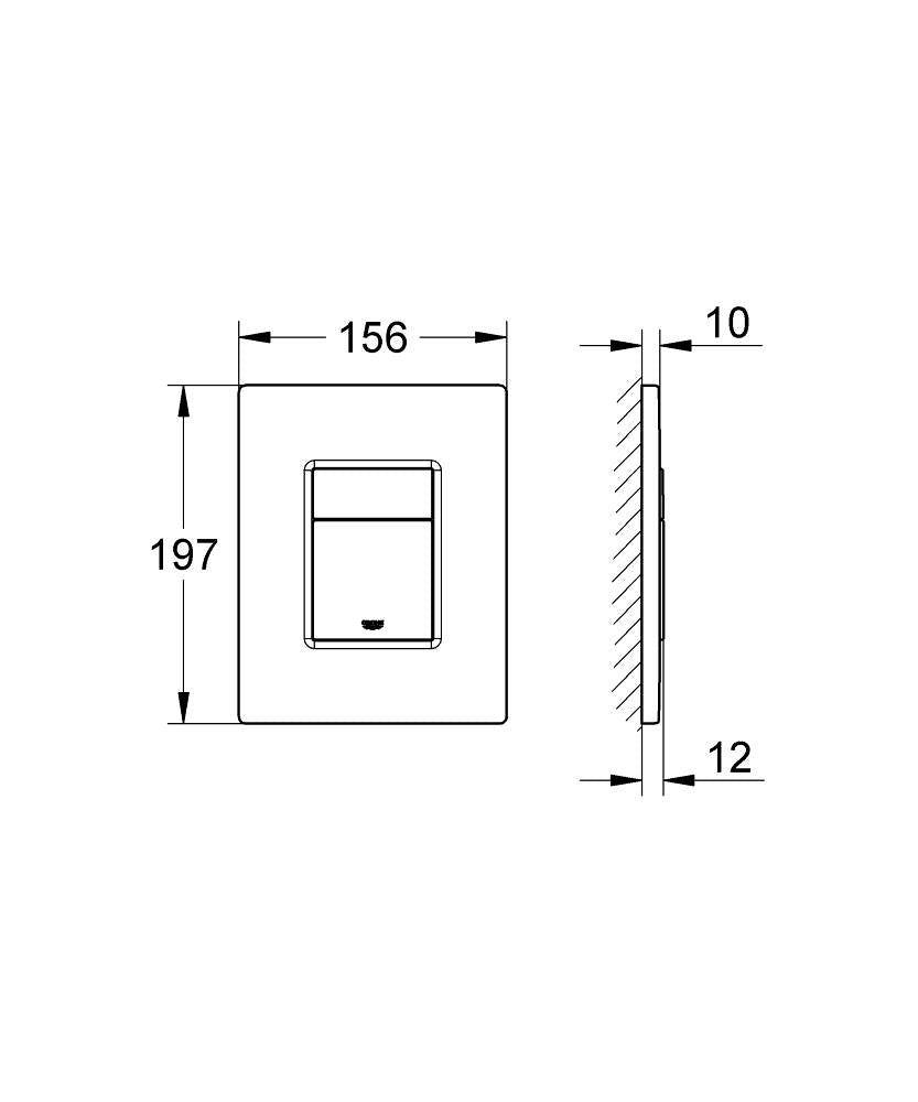 Grohe Skate Cosmopolitan Flush Plate Brushed Warm Sunset Art. 38732DL0