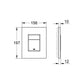 Grohe Skate Cosmopolitan Flush Plate Matte Chrome Art. 38732P00