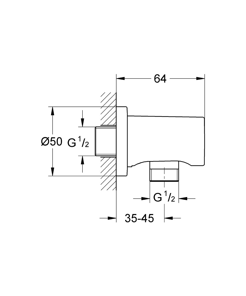 Grohe Shower Outlet Elbow Art. 27057000