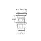 Grohe Waste set with push-open plug Art. 40824000