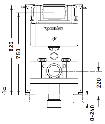 Duravit DuraSystem Top Flush Art. WD1033000071