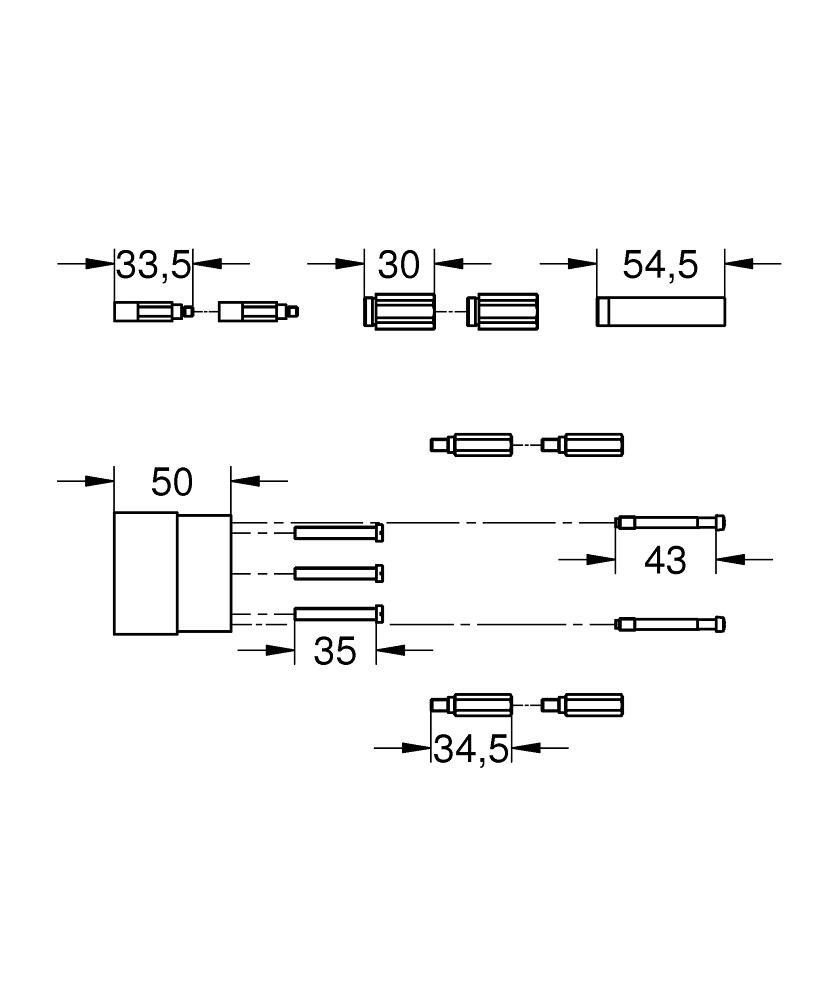 Grohe Extension Set 50mm Art. 46343000