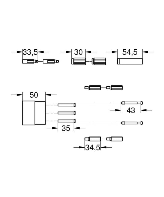 Grohe Extension Set 50mm Art. 46343000