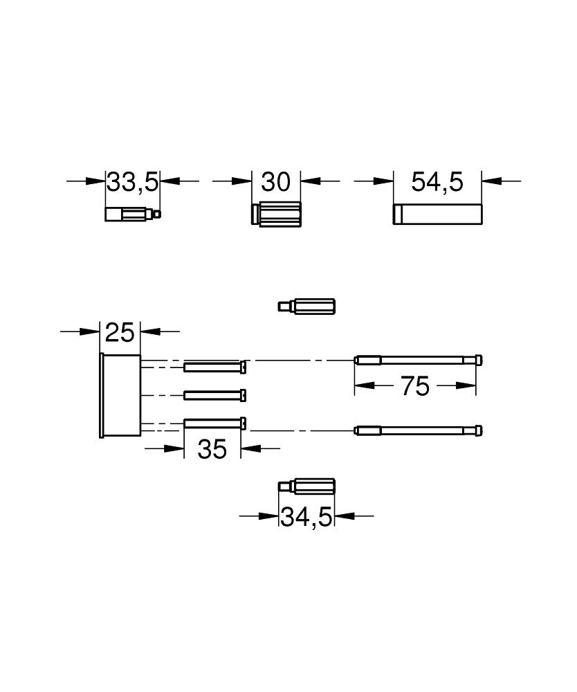 Grohe Extension Set 25mm Art. 46191000