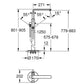 Grohe Lineare Freestanding Bath Mixer Art. 23792001 + 45984000