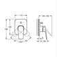 Grohe Cubeo Single Lever Bath Mixer Trim Art. 1018310000 + 33963001