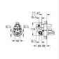 Grohe Cubeo Single Lever Bath Mixer Trim Art. 1018310000 + 33963001