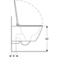 Geberit Smyle Square Wall Hung WC (RIM-FREE) Art. 500.683.01.1