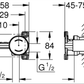 Grohe Essence Wall Mount Basin Mixer (L Size) Art. 19967001 + Art. 23571000/ 32635000