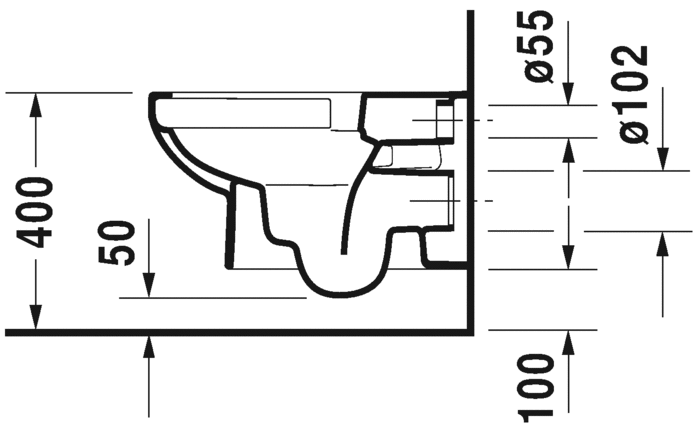 *HygieneGlaze* Duravit No. 1 Wall Hung WC Art. 256209 2000 + 0020790000