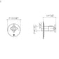 Dornbracht TARA xTOOL Concealed thermostat without diverter Art. 36503892-00