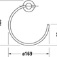 Duravit D-Code Towel Ring Art. 0099211000