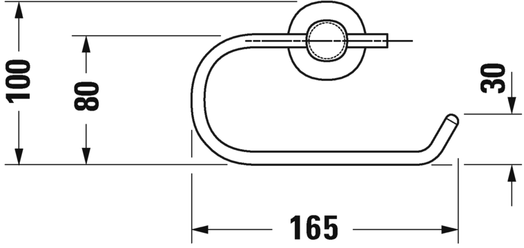 Duravit D-Code Paper Holder Art. 0099261000